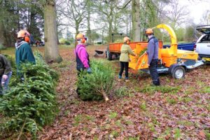 Jensen woodchippers support Dorothy House fundraiser at Wiltshire College Lackham