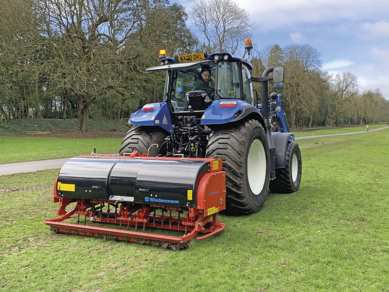 NEW HOLLAND AND WIEDENMANN COMBO FOR COTSWOLD TURFCARE