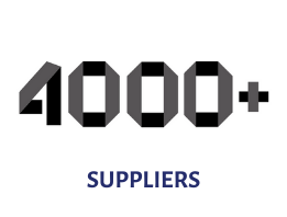 4000 suppliers