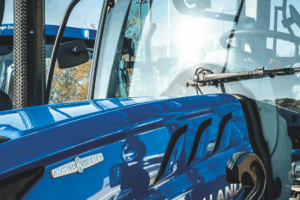 side view of a new holland autocommand tractor